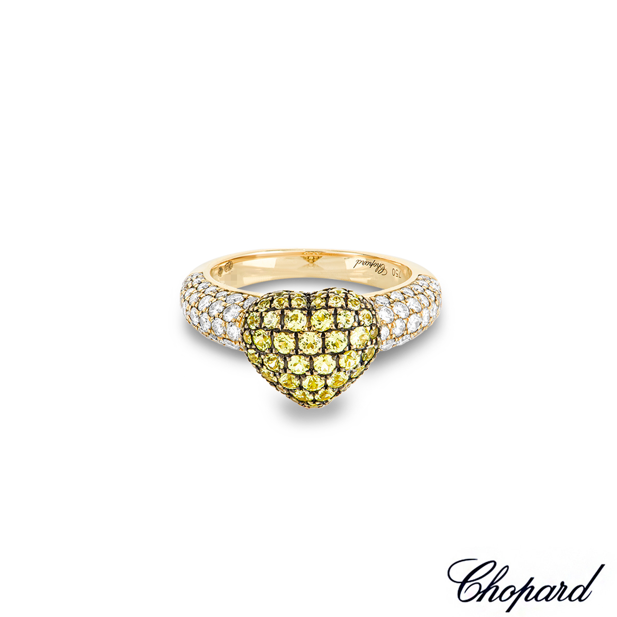 Chopard Yellow Gold Diamond Heart Ring 82/4513-0111